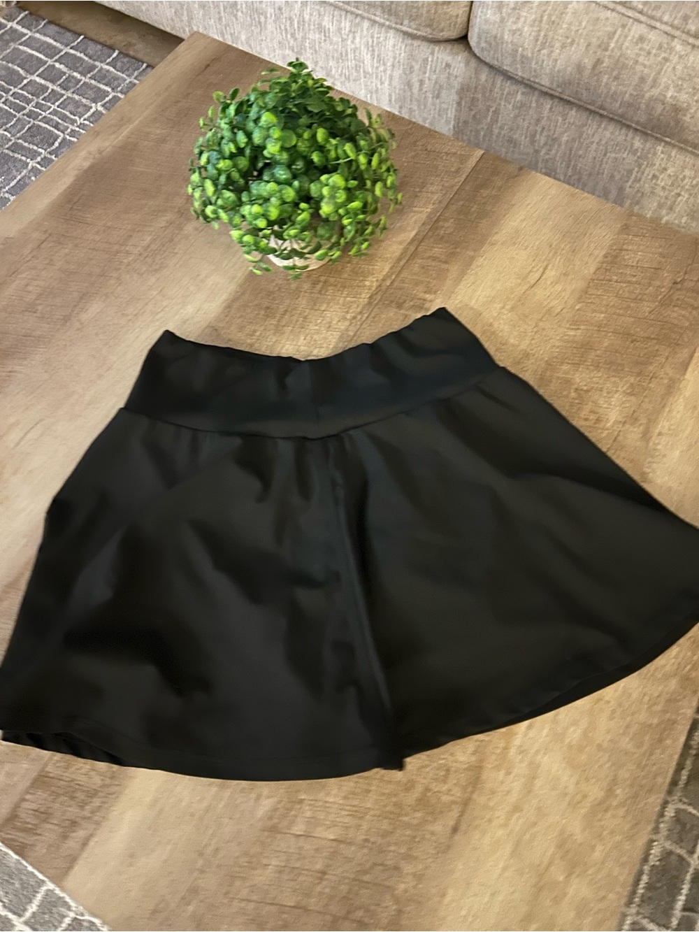 Women's Black Flared Skort - Classic A-Line